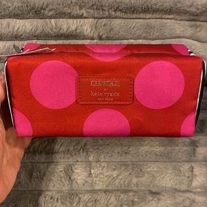 Clinique x Kate Spade New York Cosmetics Makeup Bag Pouch Polka Dots Rare